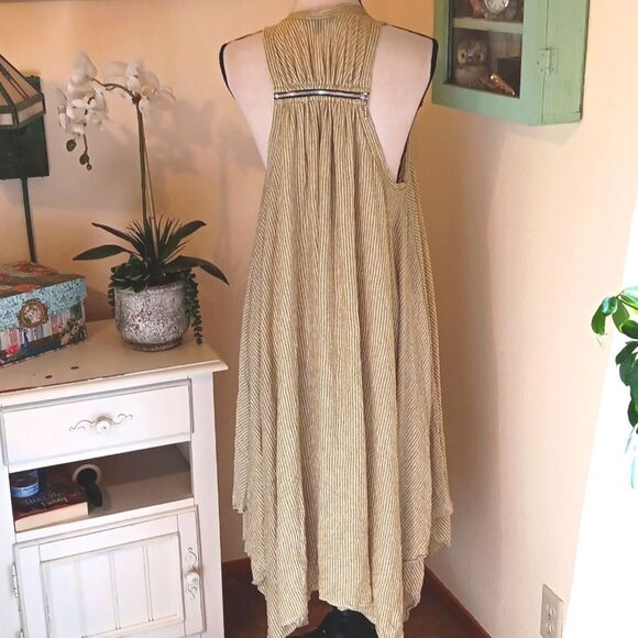 Comfy USA Striped Assymetrical Shift. Coastal. Beachy - Picture 5 of 9